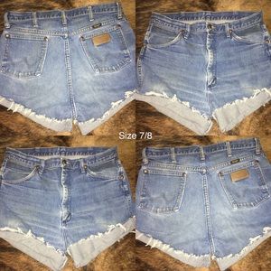 Wrangler Distressed Denim Shorts